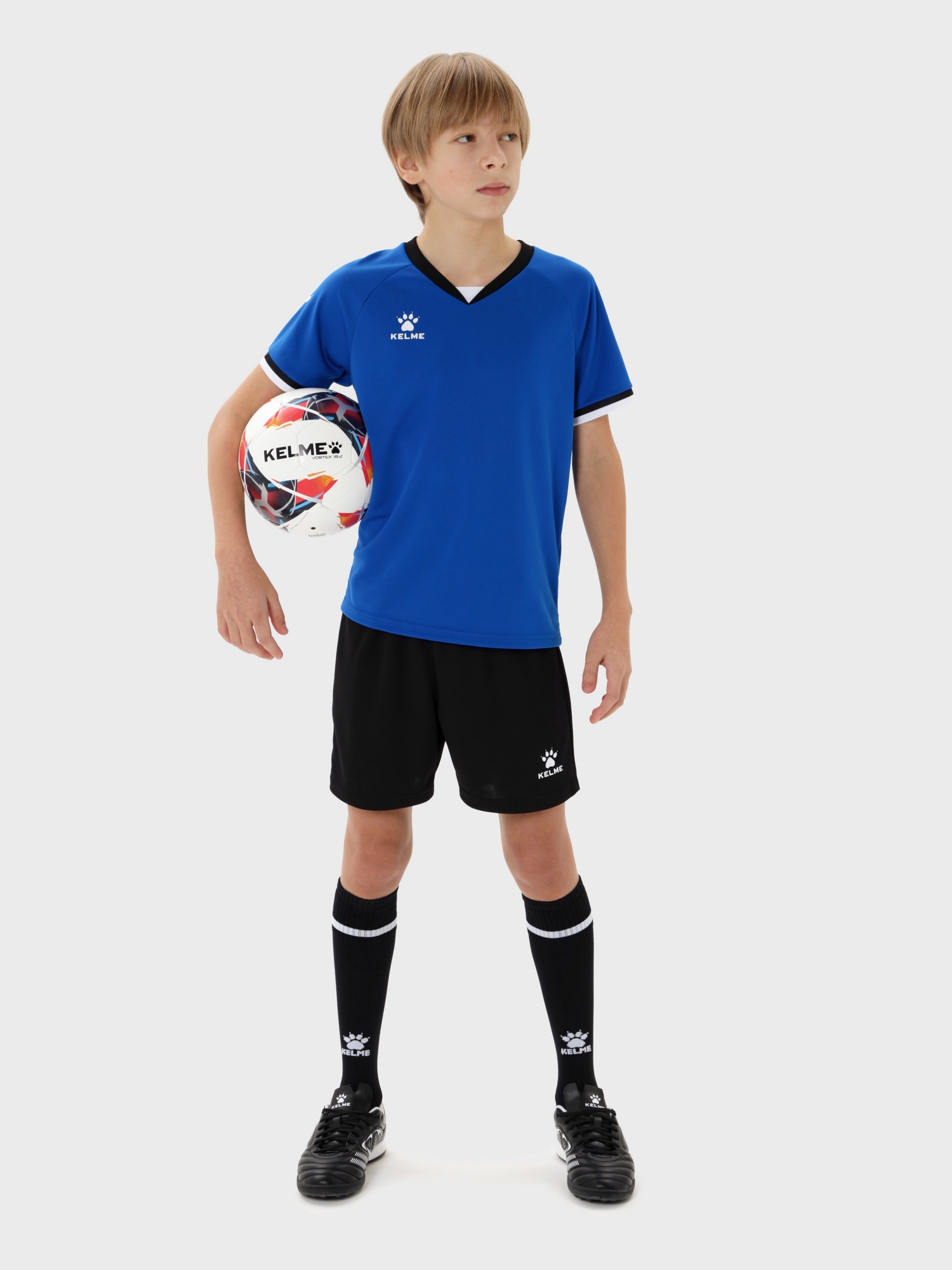 Детская футбольная форма Kelme Football Uniform Set 8551ZB31084-481 Blue\Black