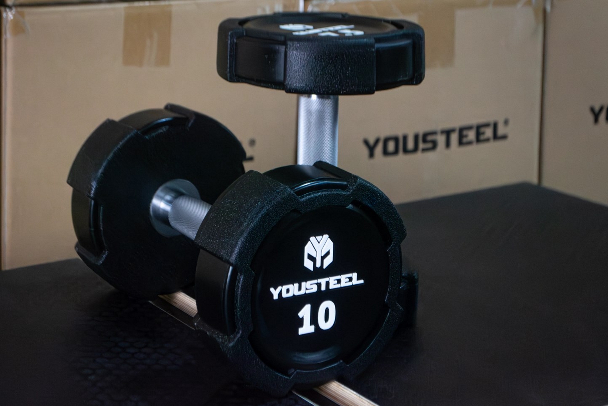 Гантель EVO 10кг полиуретановая YouSteel