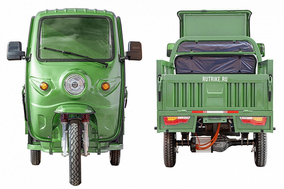 Грузовой электротрицикл RuTrike Гермес 1500 60V1200W 024456-2751 серый