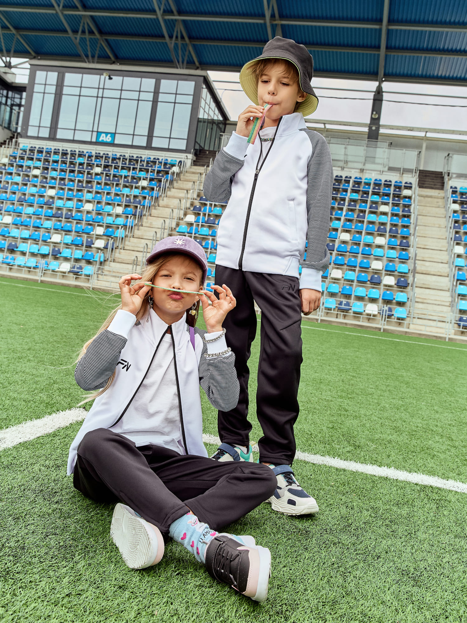 Детский спортивный костюм FN Dynamic Kid KFN4251001-103 White\Black