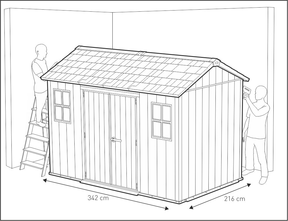 Сарай "Окланд 1175СД" 342х216 см