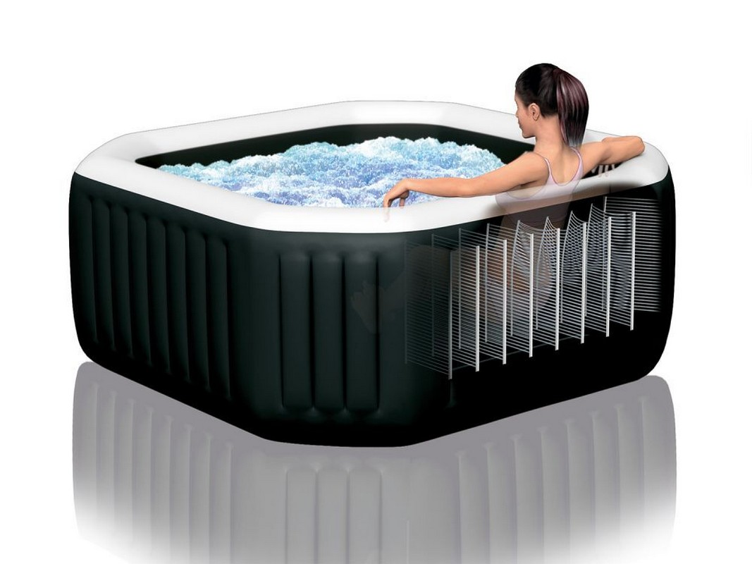 СПА-бассейн Jet and Bubble Deluxe 150/201х71см Intex восьмигранный 28458
