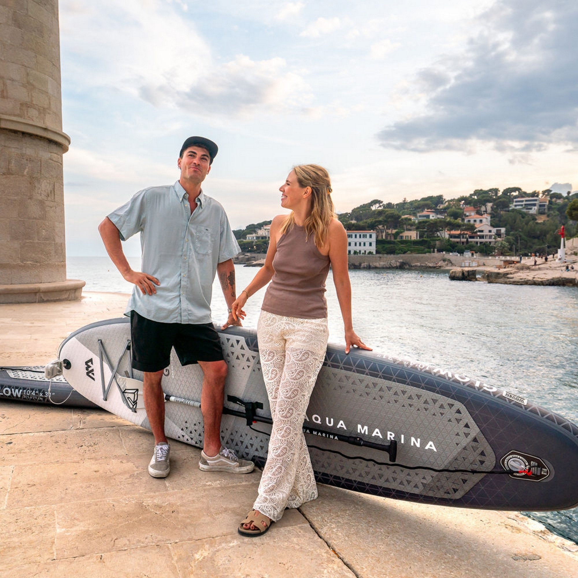 SUP-доска 315х79х15см, Ambient Light System, киль, лиш, до 140кг Aqua Marina Glow BT-24GL