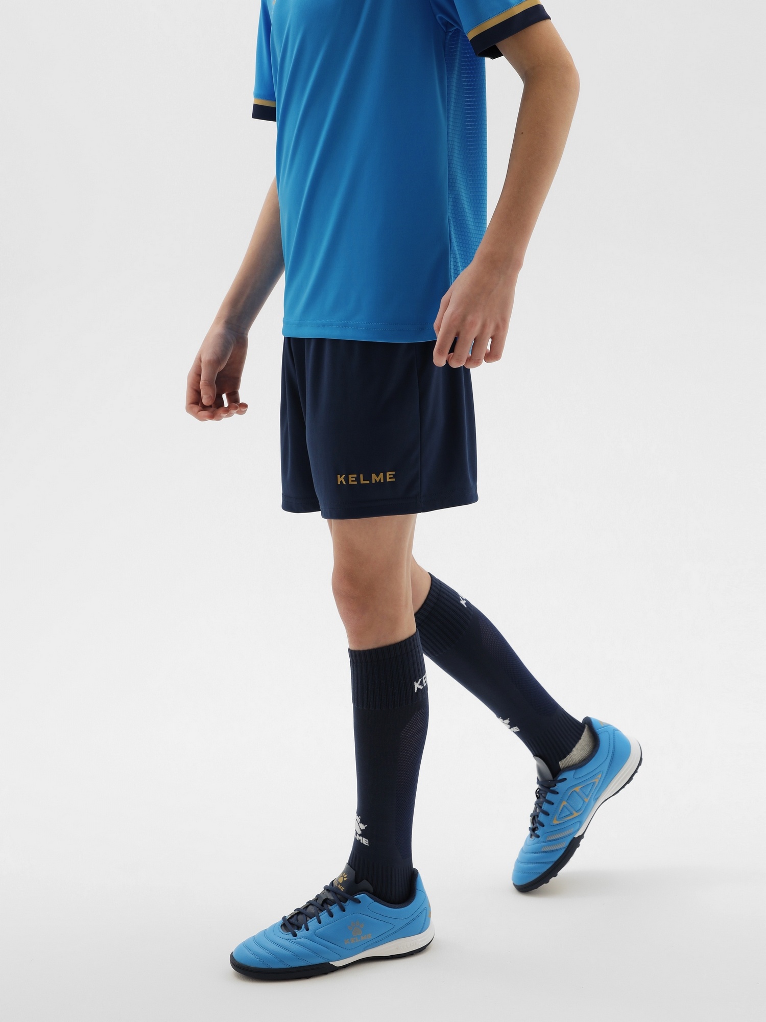 Детская футбольная форма Kelme Football Suit 8351ZB3158-996 Light Blue\Dark Blue