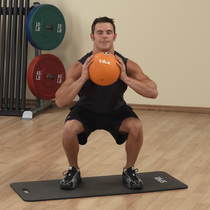 Тренировочный мяч Body Solid 13,6кг BSTMB30 черный