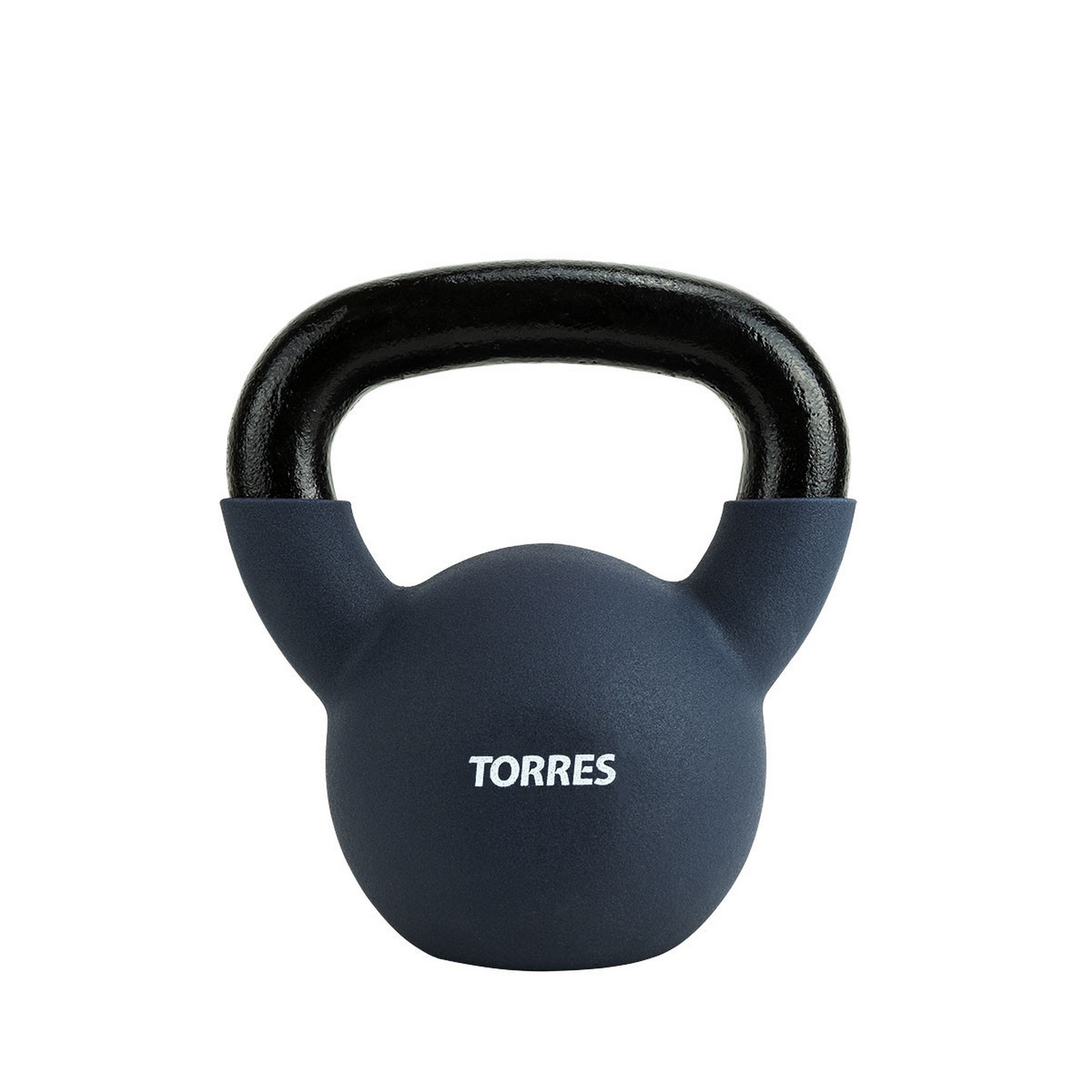 Гиря 8 кг чугун в неопреновой оболочке Torres PL55228 серый