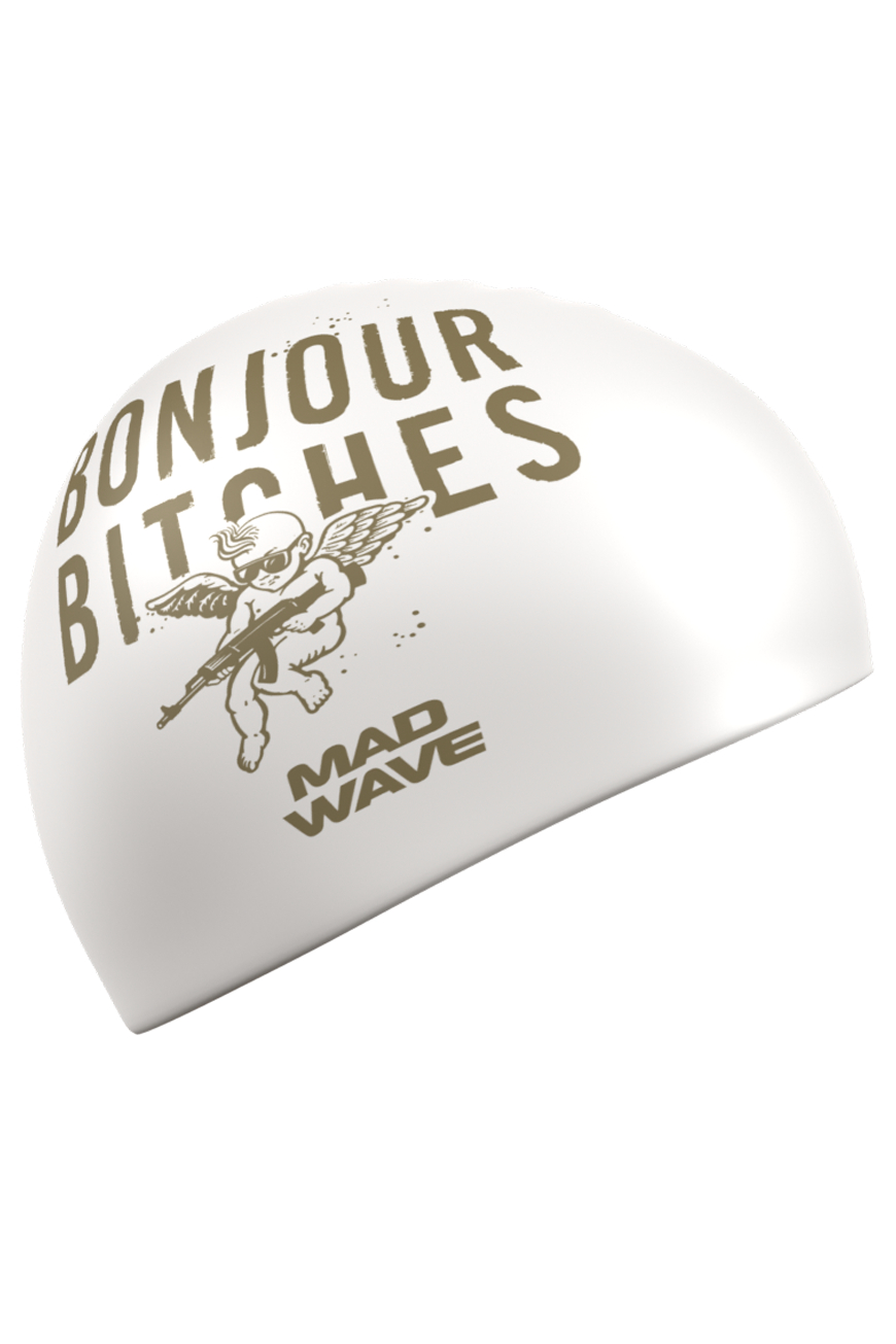 Силиконовая шапочка Mad Wave Bonjour M0554 61 1 00W белый