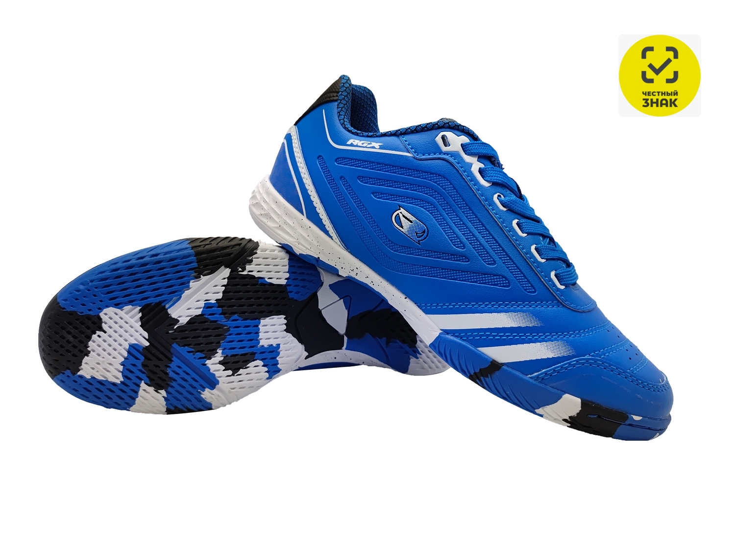 Бутсы зальные детские RGX SB-M-061 Blue\White