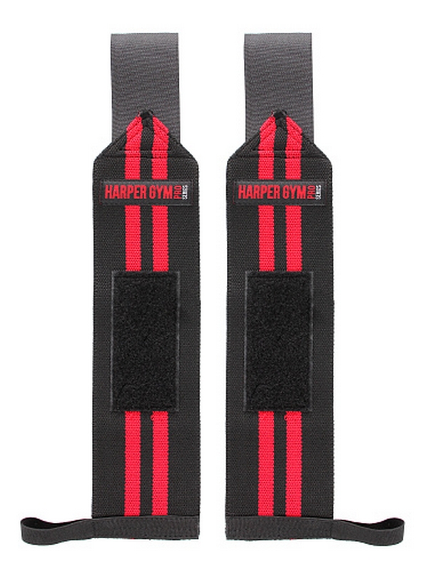 Суппорт запястья эластичный (пара) Harper Gym Pro Series NT50283 черный\красный