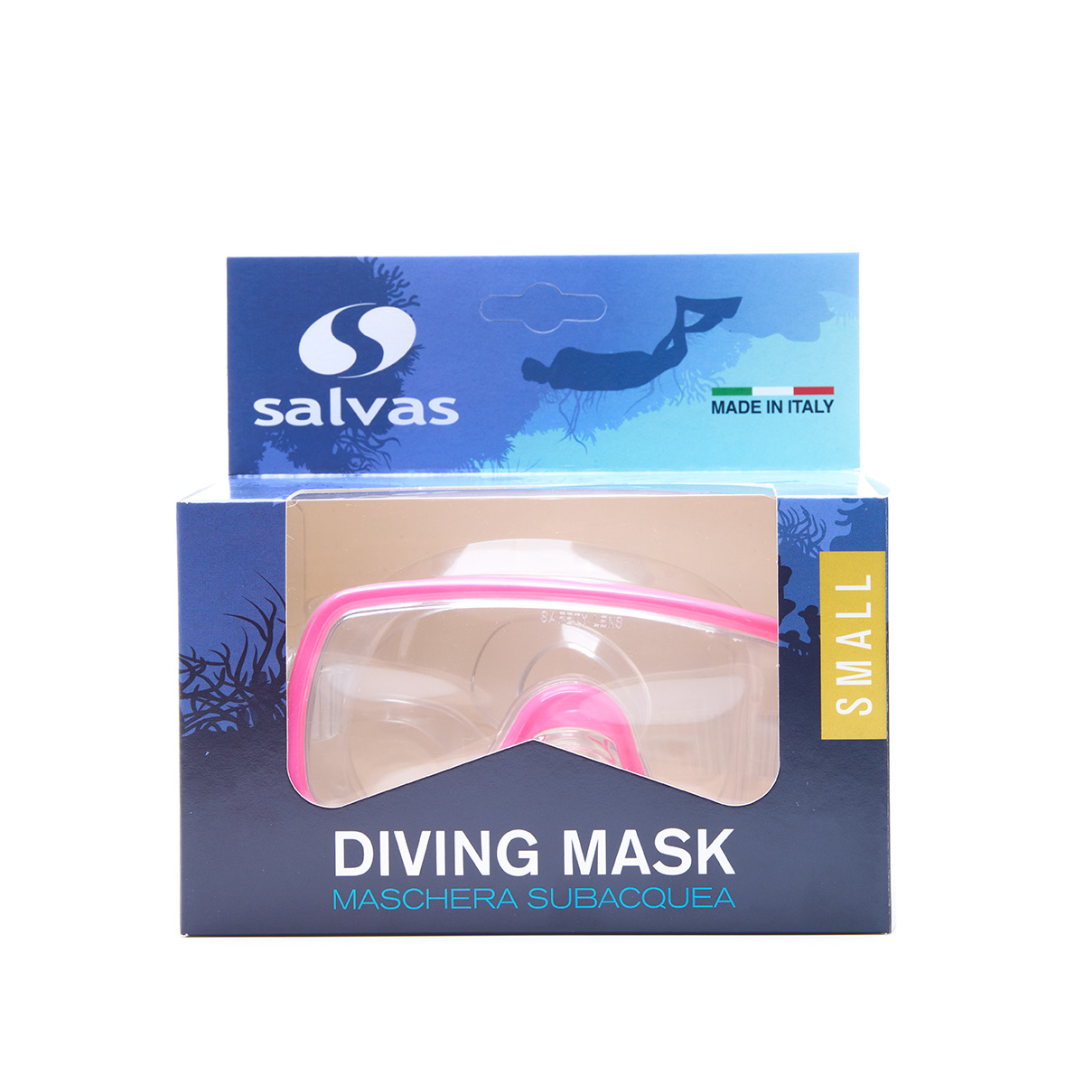 Маска для плавания детская Salvas Domino Jr Mask CA105C1TFSTH розовый