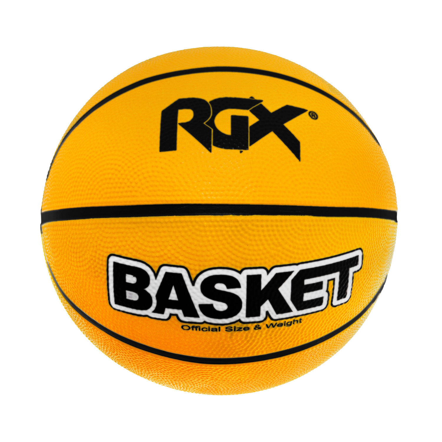 Мяч баскетбольный RGX BB-09 Black/Yellow Sz7
