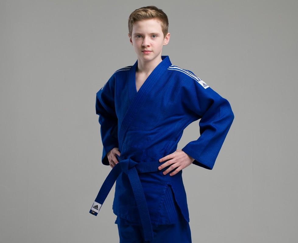 Кимоно для дзюдо Adidas подростковое Training J500B синее