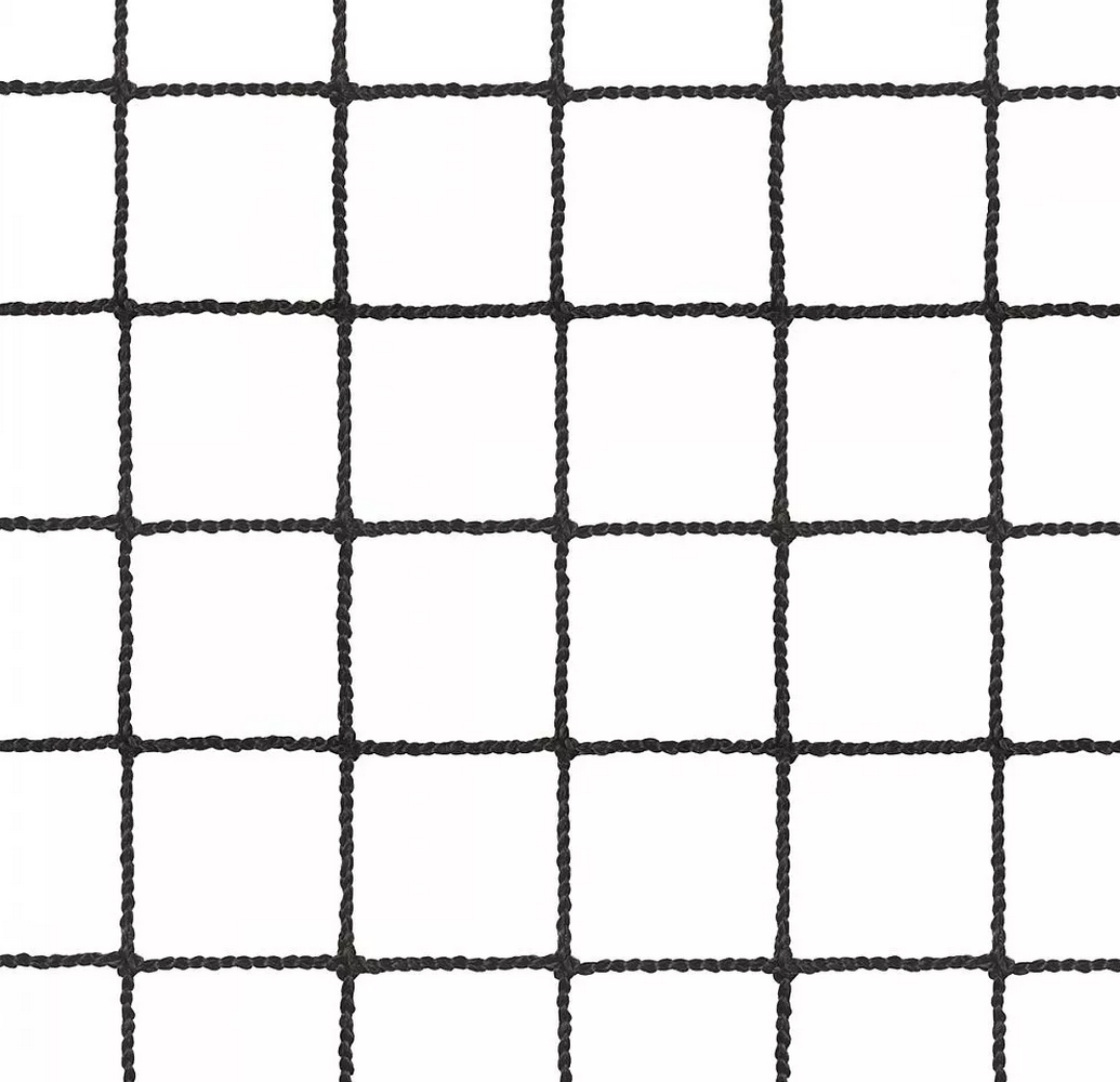 Сетка флорбол Д=2,0 мм, яч. 40*40, цв. черный. Размер 1,20 *1,80*0,60м ПП, (пара) Premium-Fitness