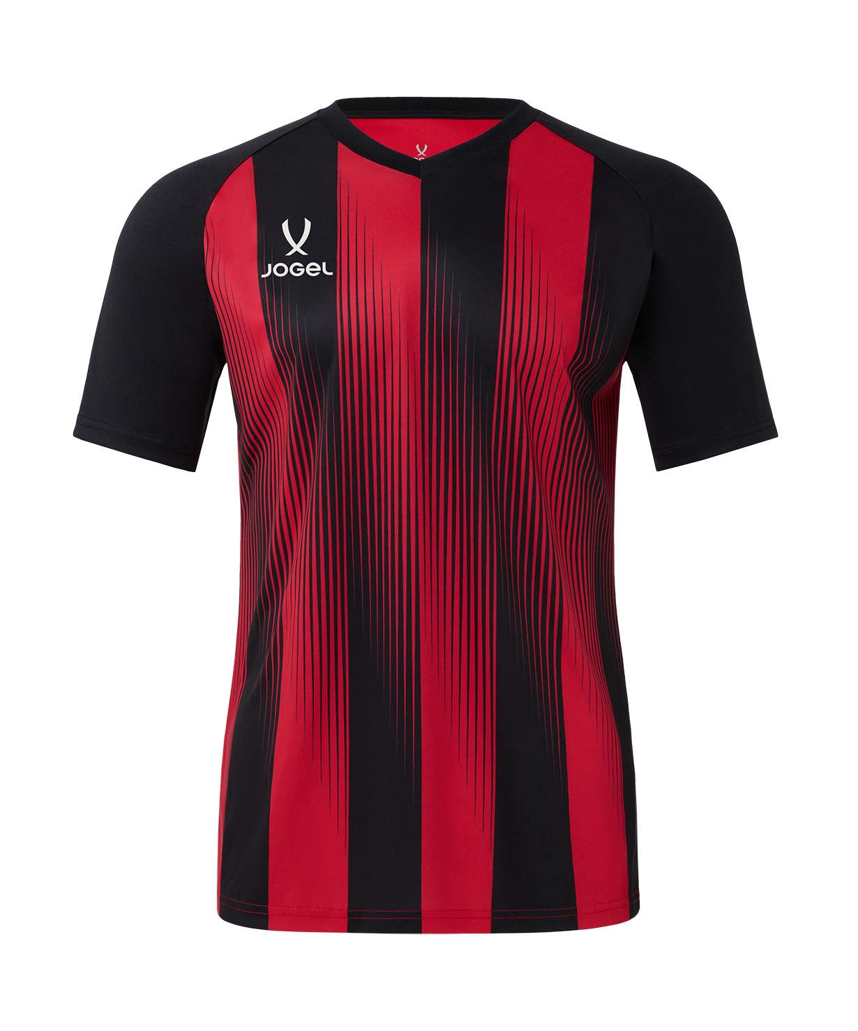 Футболка игровая Jogel CAMP Striped Jersey, красный\черный