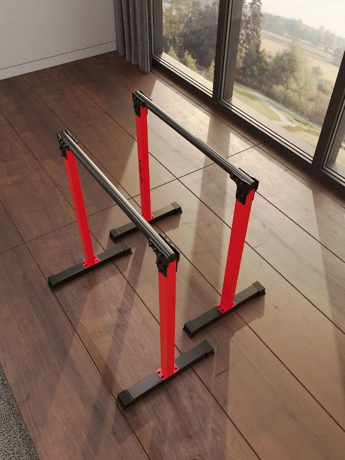 Брусья напольные хайлетсы Domsen Fitness Ds48 RED