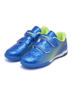 Бутсы футбольные Atemi TURF KIDS SBA-006 синий\ярко-салатовый
