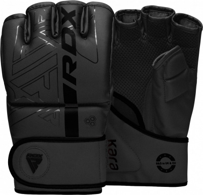 Перчатки тренировочные RDX Grappling F6 GGR-F6MB черный матовый