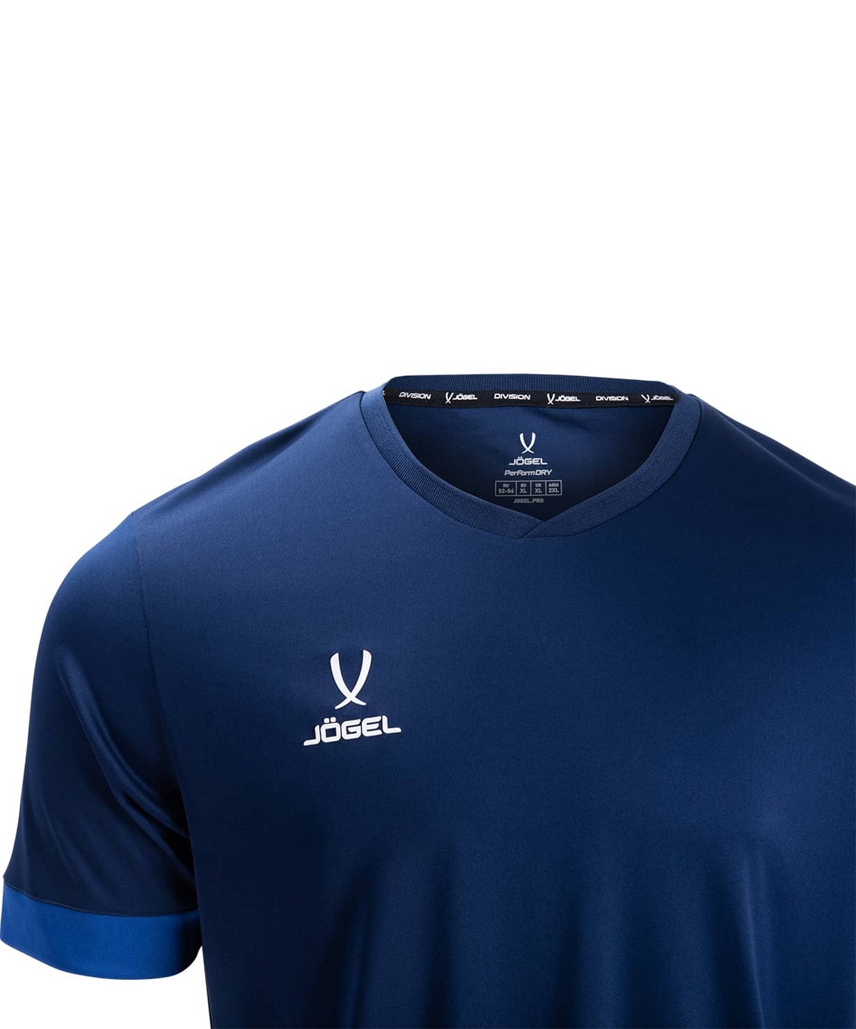 Футболка игровая Jogel Division PerFormDRY Union Jersey темно-синий\синий\белый