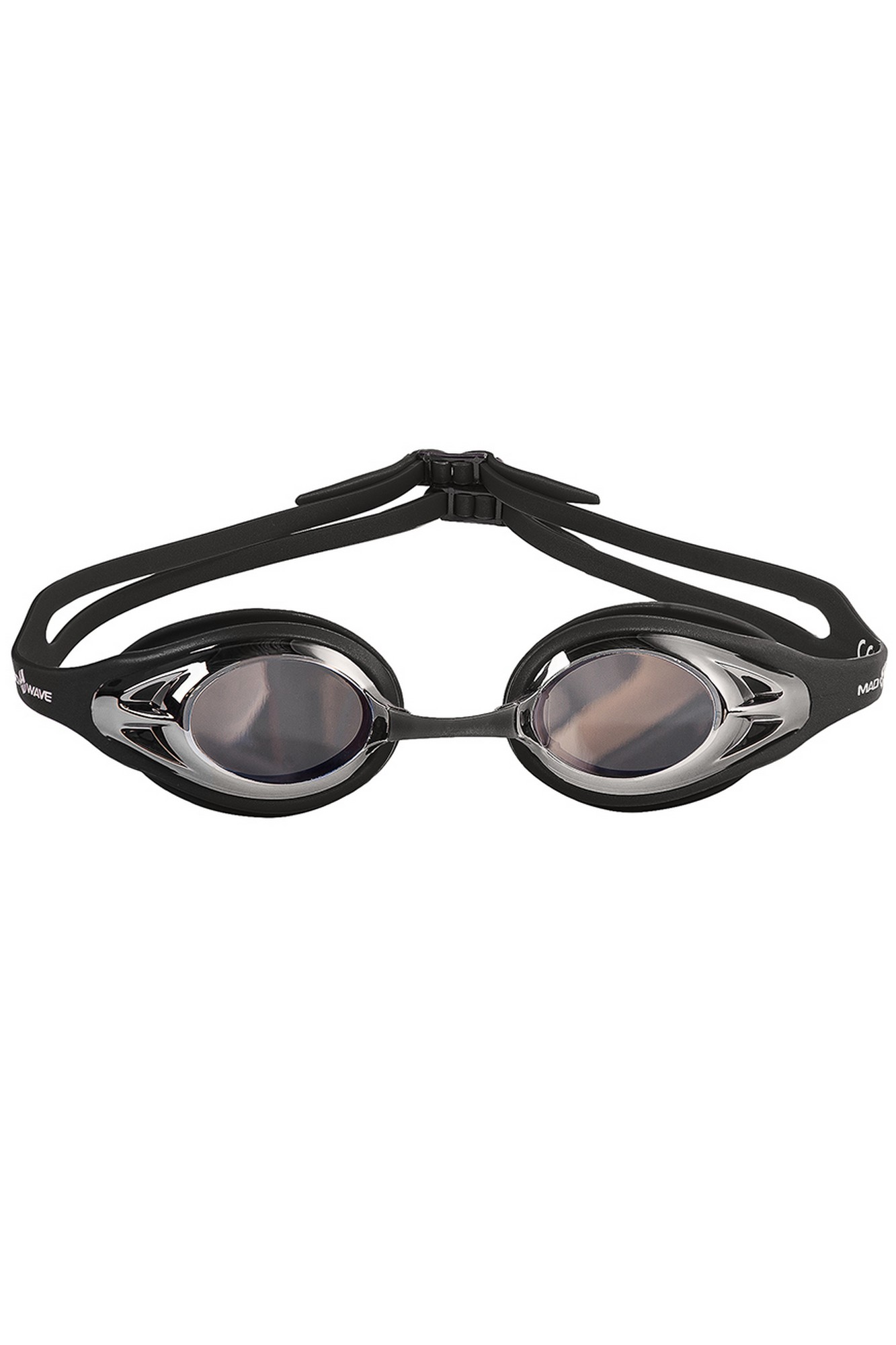 Очки для плавания Mad Wave Alligator Mirror M0427 14 0 01W черный