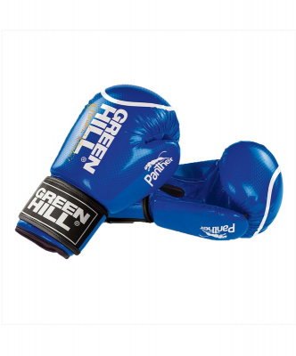 Перчатки боксерские Green Hill Panther BGP-2098, 12 oz, к/з, синий