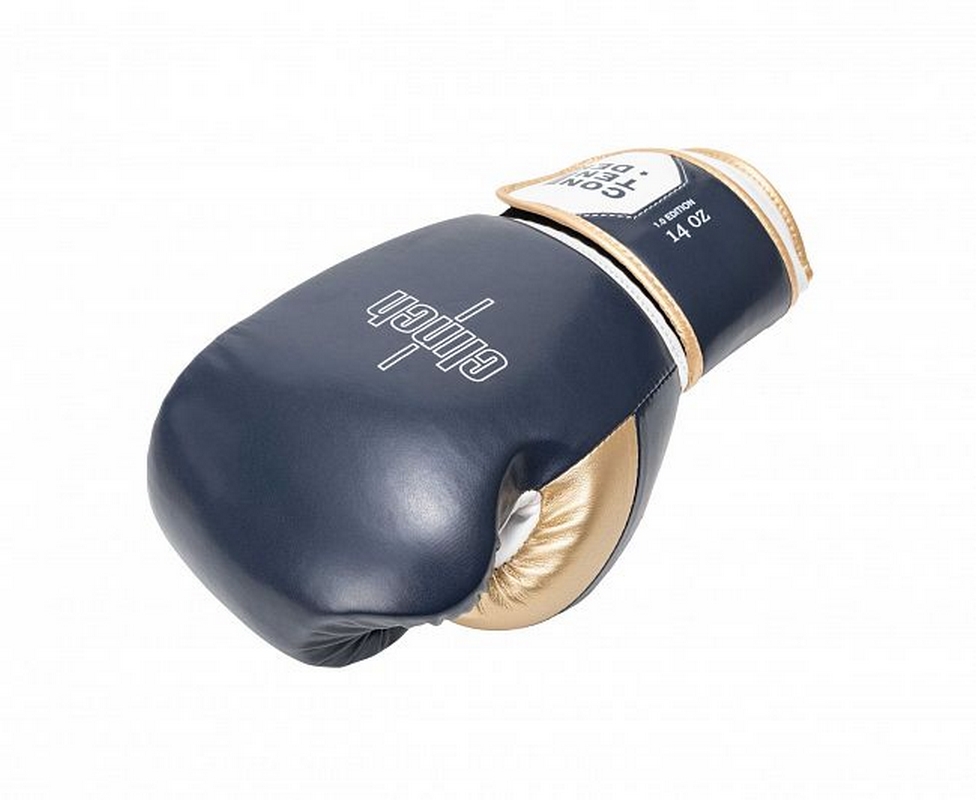 Перчатки боксерские Clinch Contender C184 темносине-бело-золотой
