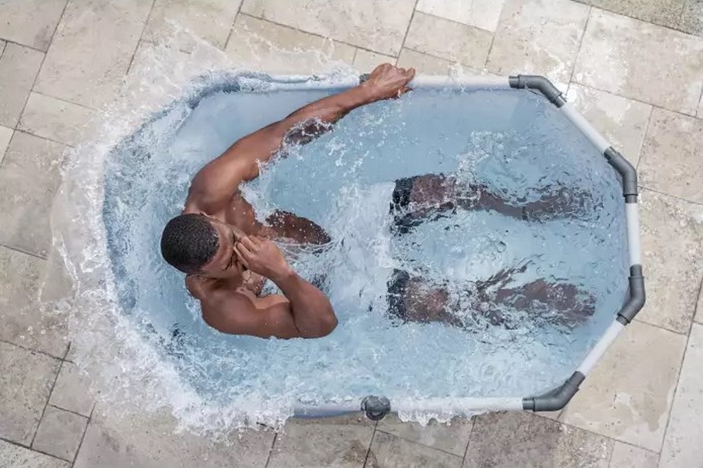 Ледяная купель150х90см, 431л, фильтр-насос 1249л/ч, тент Bestway Glacial dip Ice bath tub 6002N