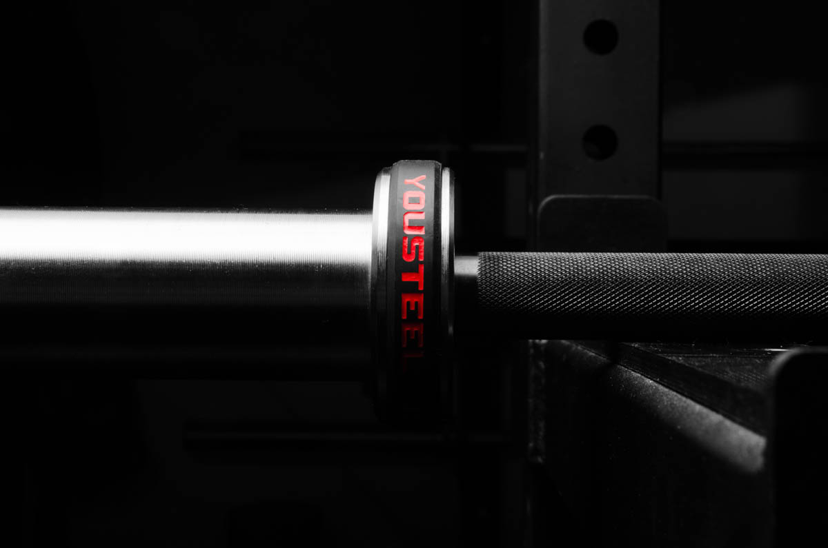 Гриф для штанги L201 см D50мм YouSteel Training Bar XF-15 красный+хром