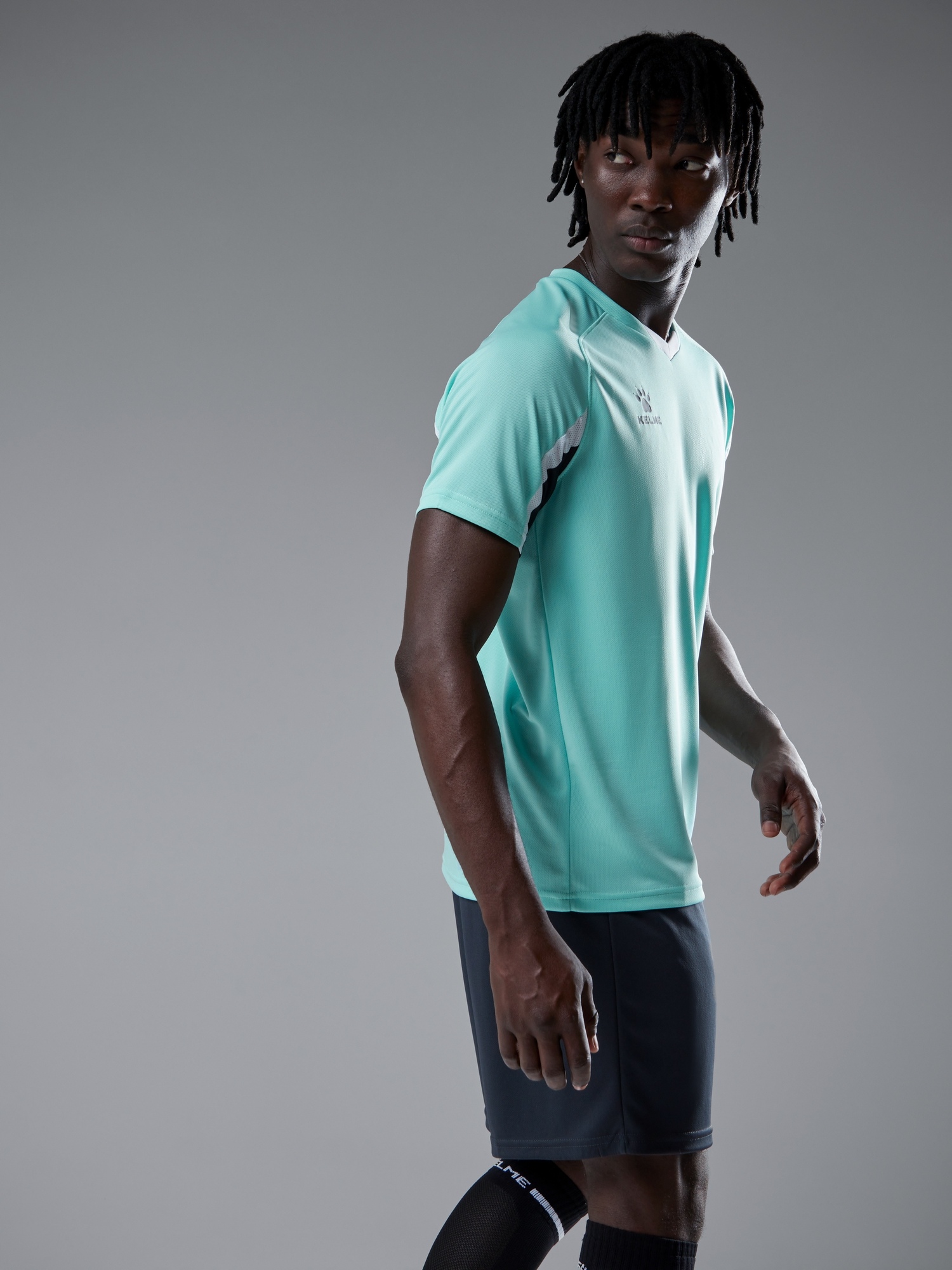 Футбольная форма Kelme Short-Sleeved Football Suit 8251ZB1002-328 Teal\Black