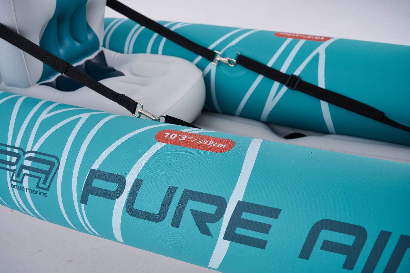 Надувная байдарка Kayak Glider-412 412x83х42см, весла, сиденья, киль, до 180кг Aqua Marina Glider-412 PA-25GD02