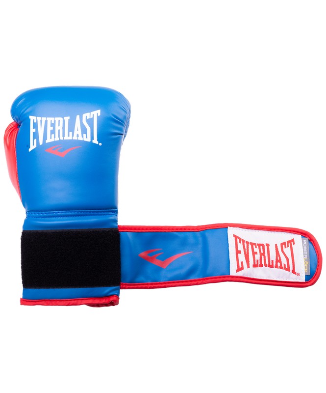 Перчатки боксерские Everlast Powerlock P00000727-14, 14oz, к/з, синий/красный