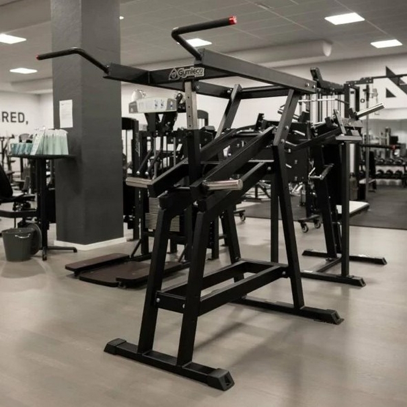 Плечевой жим стоя Gymleco 038 на свободных весах | Premium Fitness
