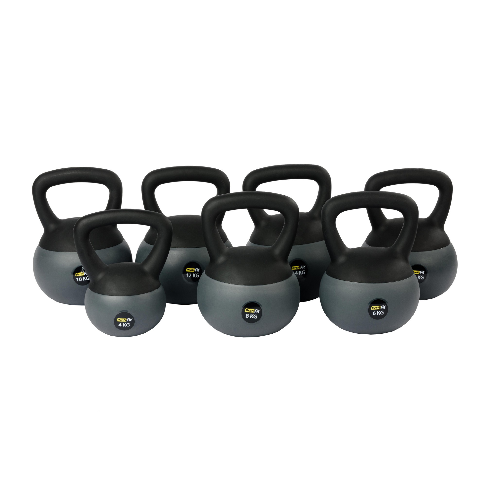 Гиря 12 кг PVC с жесткой ручкой Profi-Fit