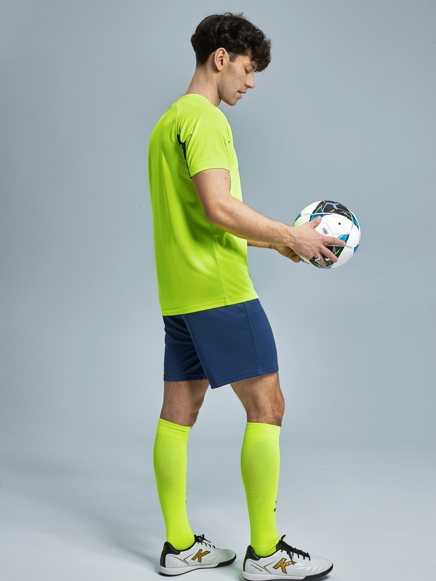 Футбольная форма Kelme Short-Sleeved Football Suit 8251ZB1002-904 Light Green\Blue
