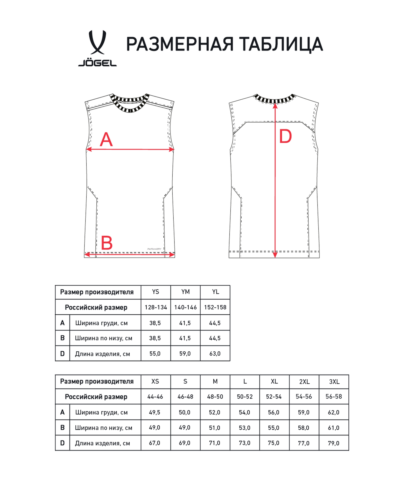 Майка тренировочная Jogel DIVISION PerFormDRY Training Sleeveless, черный