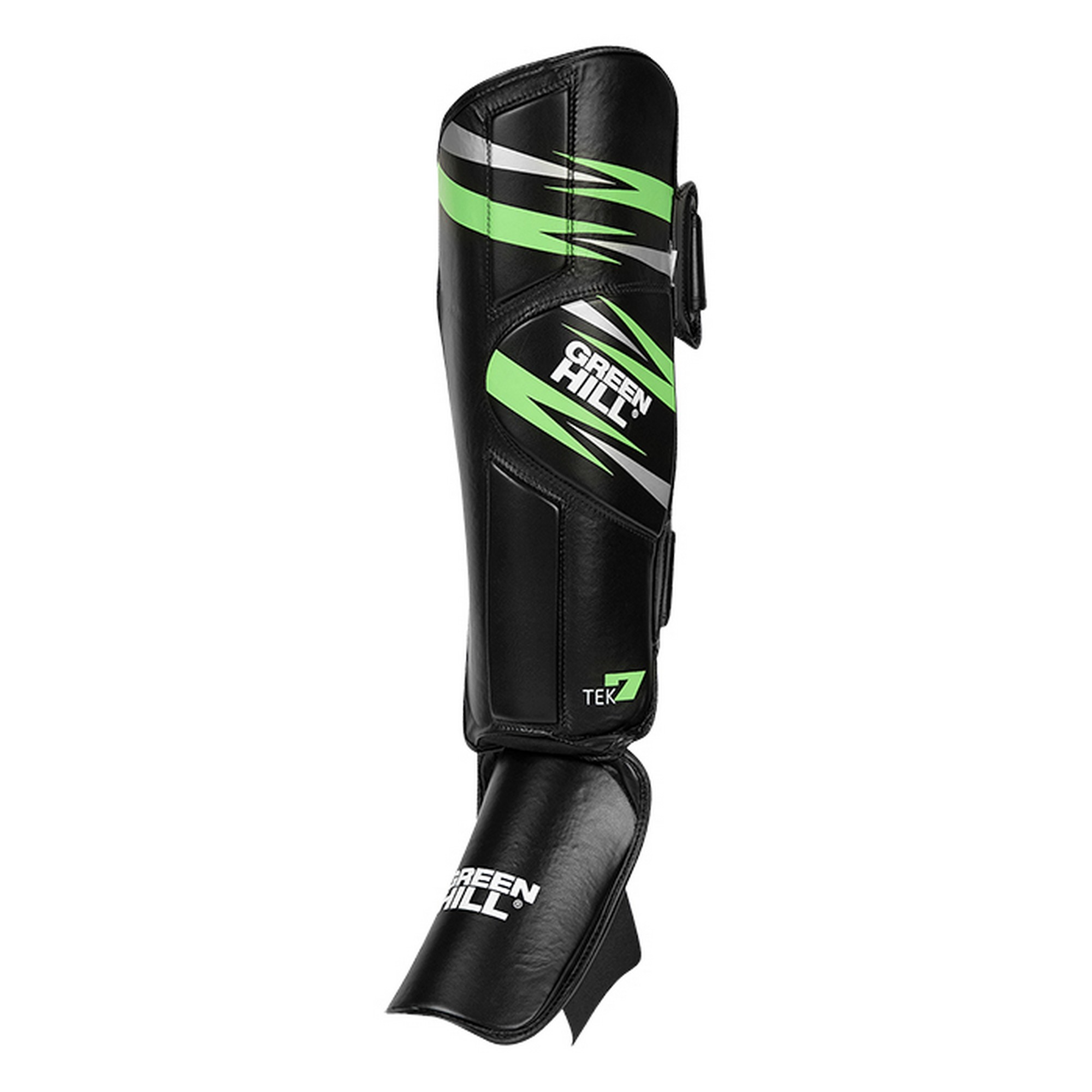 Защита голень-стопа Green Hill TEK7 SIS-2107 черно-зеленый