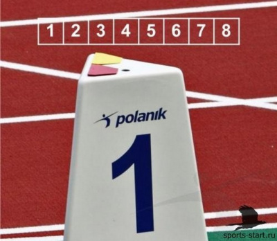 Тумба с номером дорожки и указателем фальстарта Polanik к-т из 8 шт. LM-60/8