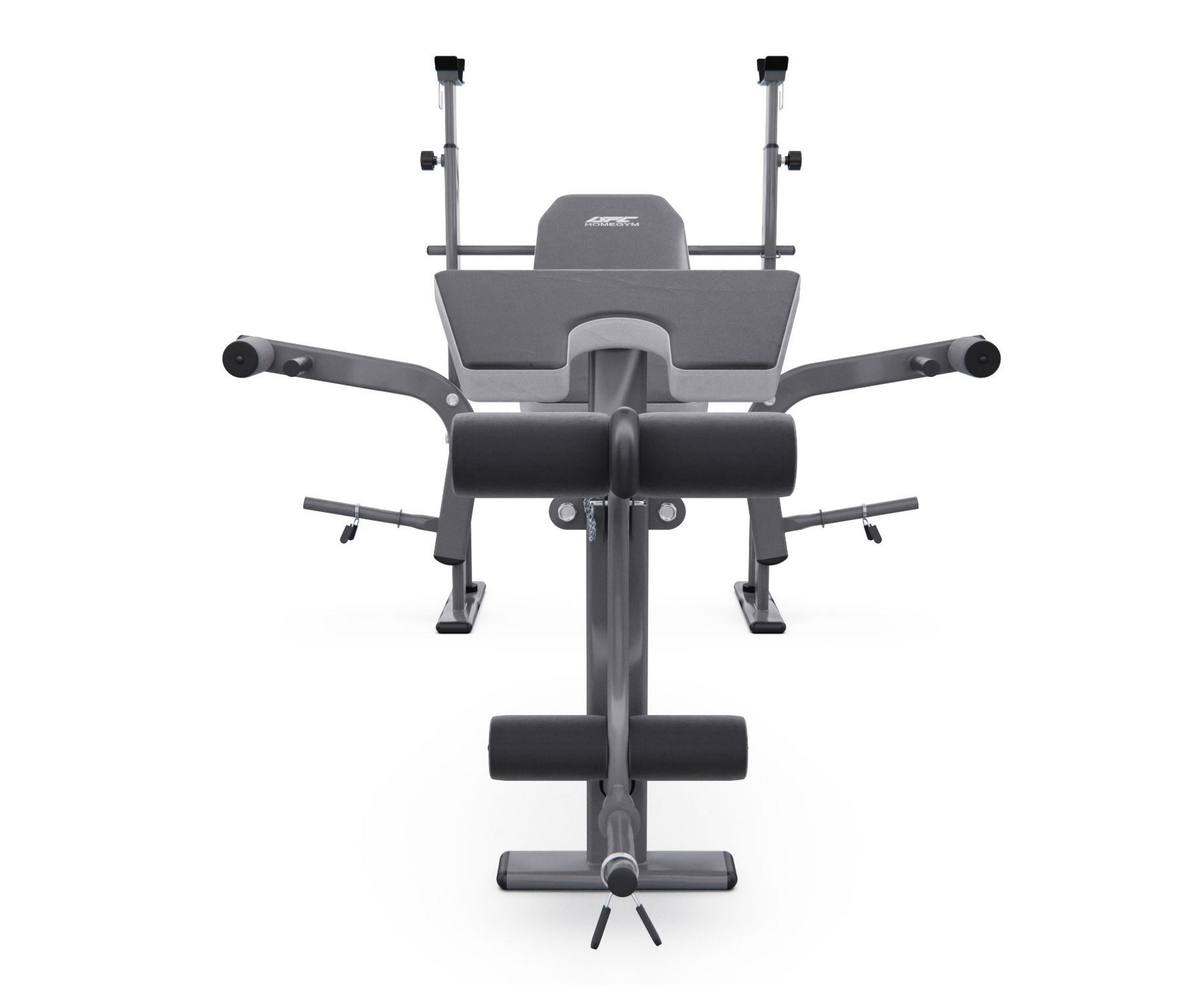 Скамья со стойками под штангу с партой для бицепса DFC D703/2 | Premium Fitness