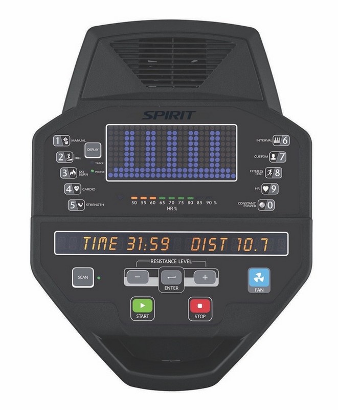 Эллиптический тренажер SPIRIT CE850G Graphite gray