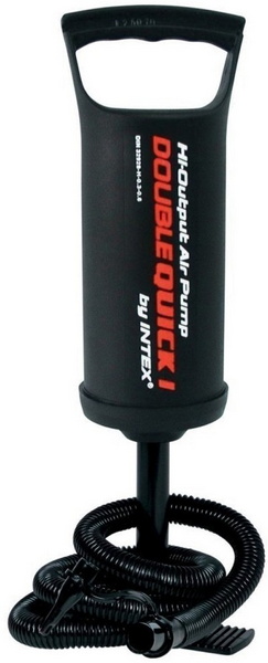 Надувной матрас Intex Classic Downy Airbed Fiber-Tech, 152х203х25см с подушками и насосом 64765