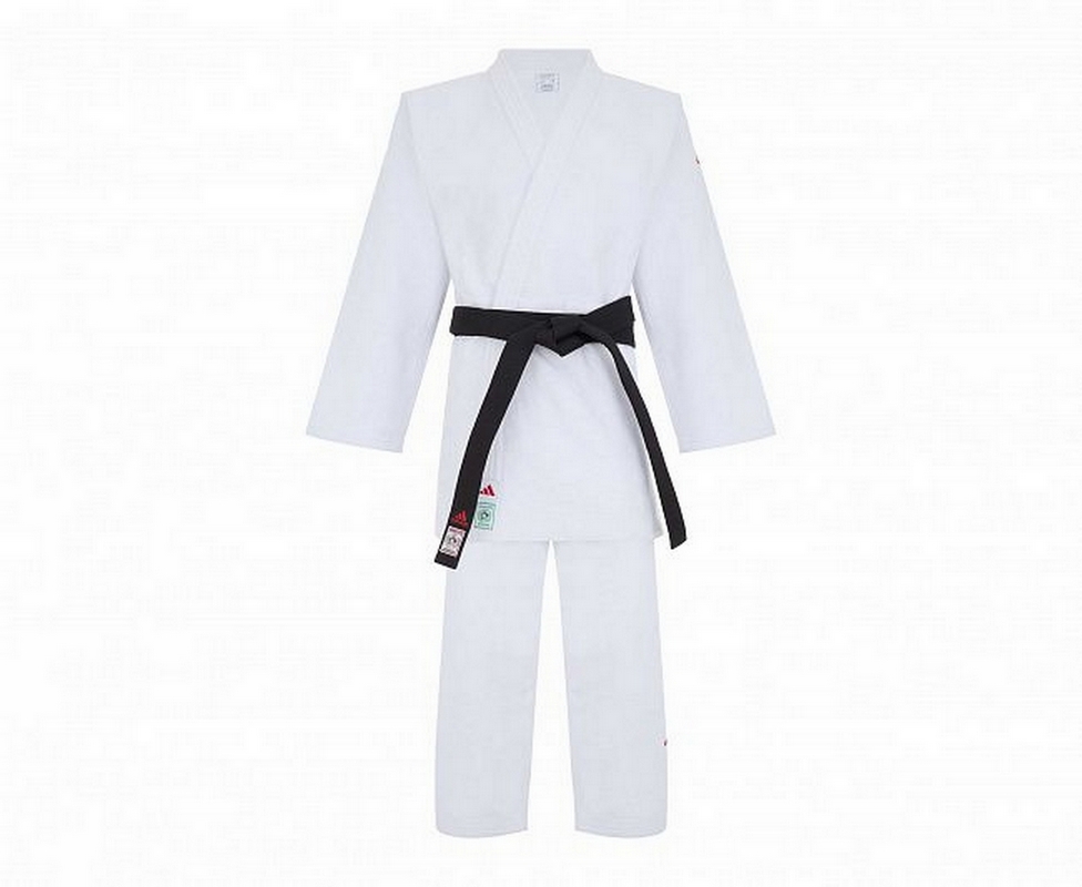 Кимоно для дзюдо Adidas Champion III IJF Slim Fit Green Label J-IJF3-1 белый