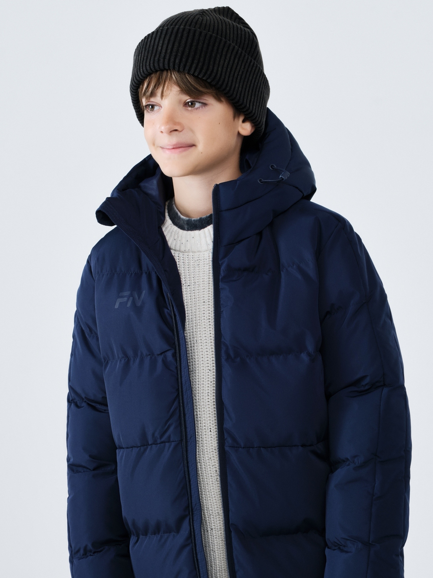 Детский пуховик FN Snowfall Long Kid KFN4201001-424 Dark Blue