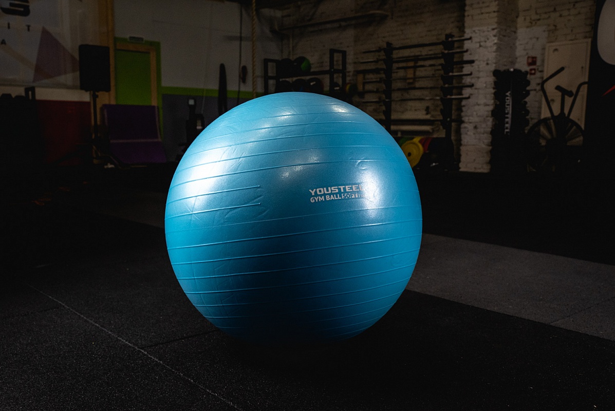 Гимнастический мяч YouSteel Soft D55 см Розовый