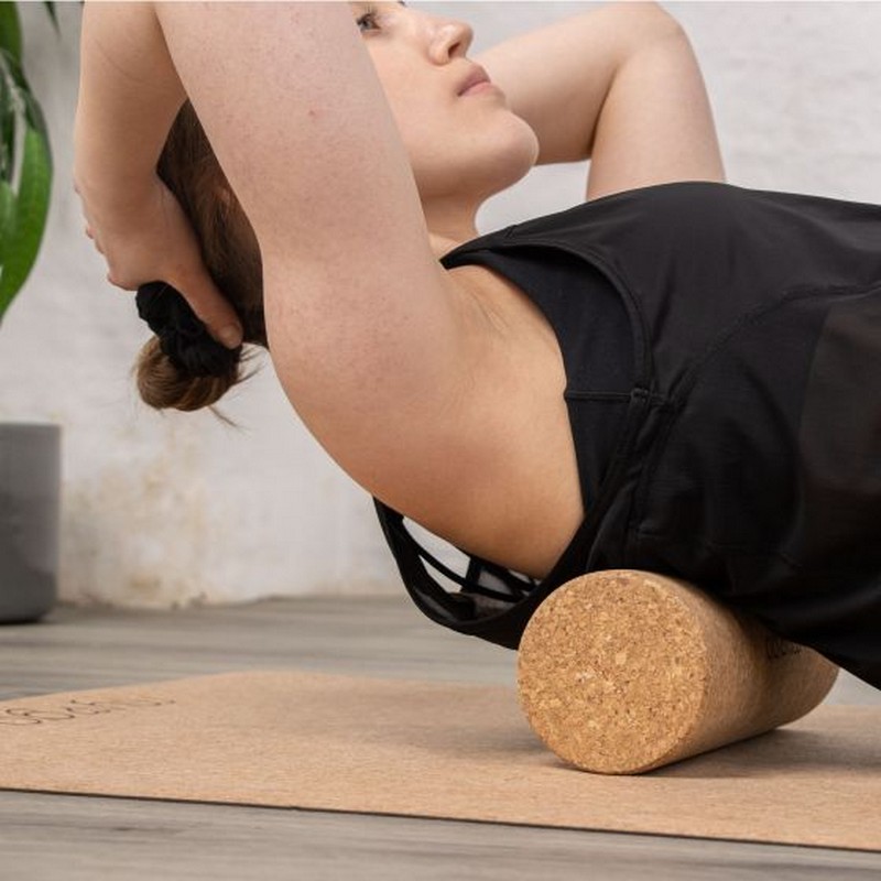 Массажный ролик 30х10x10см Myga Cork Massage Roller RY1348 пробка