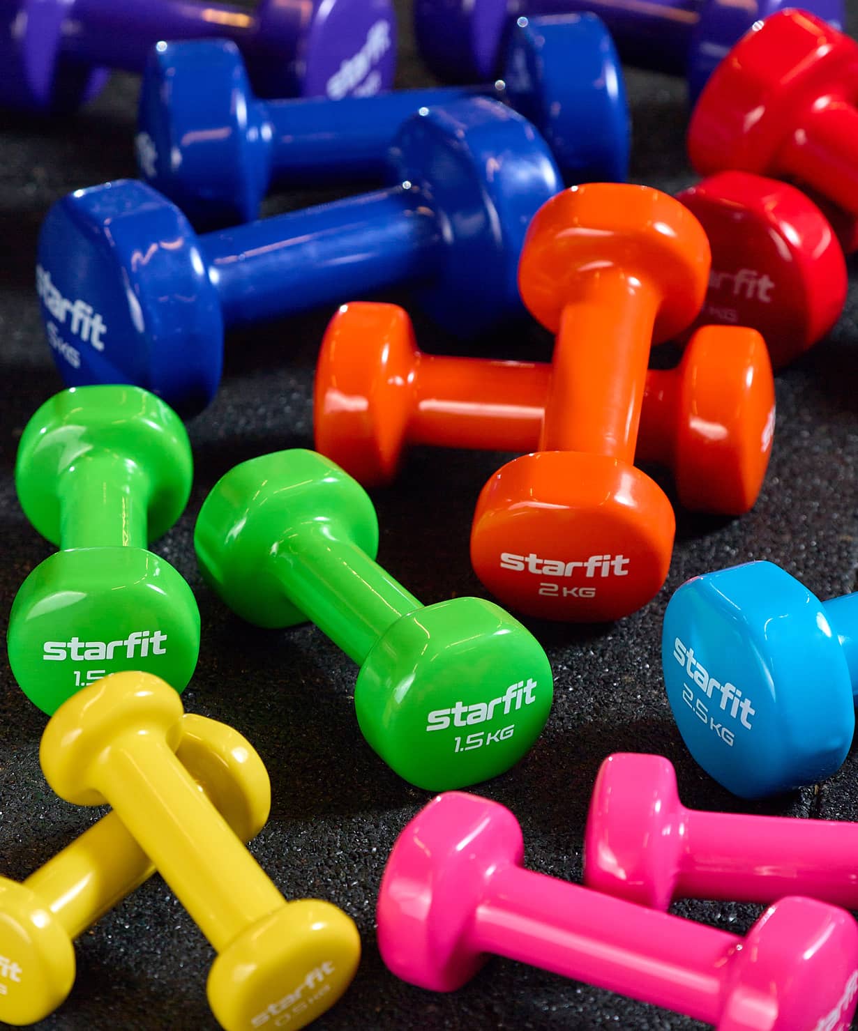 Гантель виниловая Star Fit DB-101 1,5 кг, зеленый