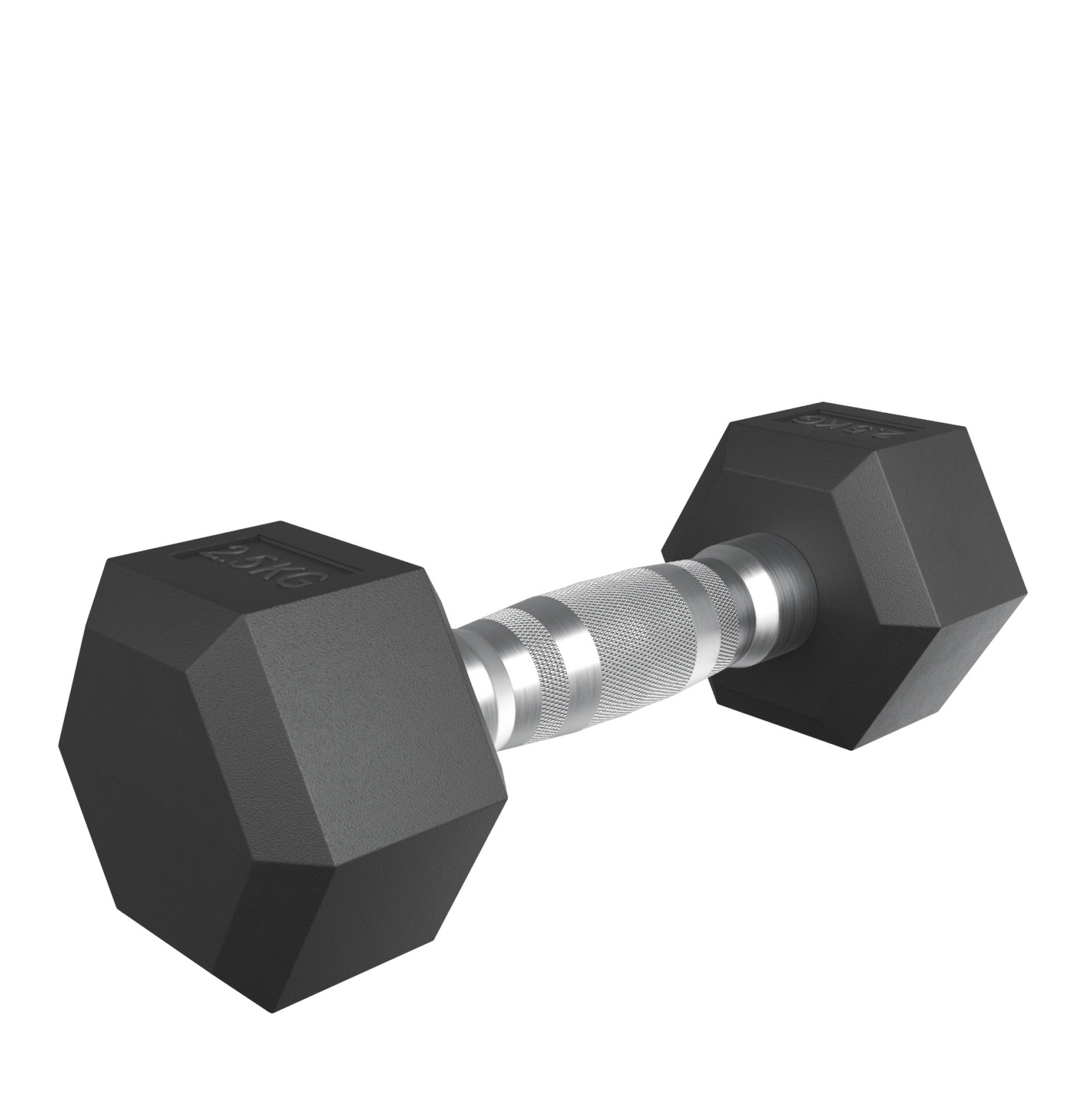Гантель гексагональная обрезиненная 2,5 кг UnixFit DBHEX2_5x2 2 шт