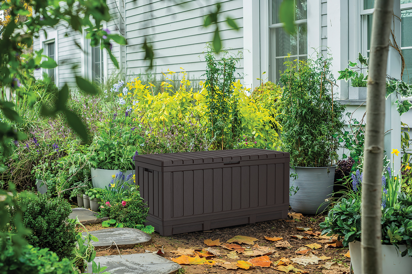 Сундук для хранения, коричневый KENTWOOD STORAGE BOX 350л