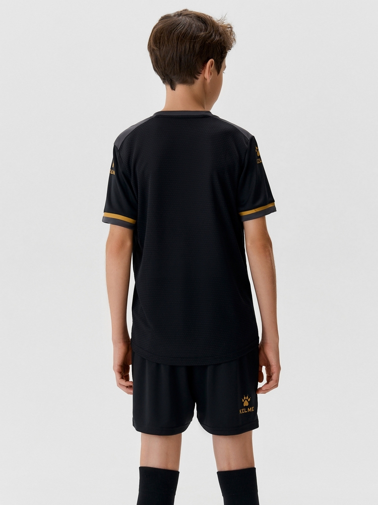 Детская футбольная форма Kelme Children's Short-sleeved Football Uniform Set 7451ZB3793-037 Black
