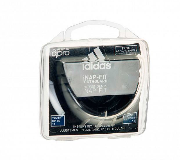 Капа одночелюстная Adidas adiBP30 Opro Snap-Fit Mouthguard белая
