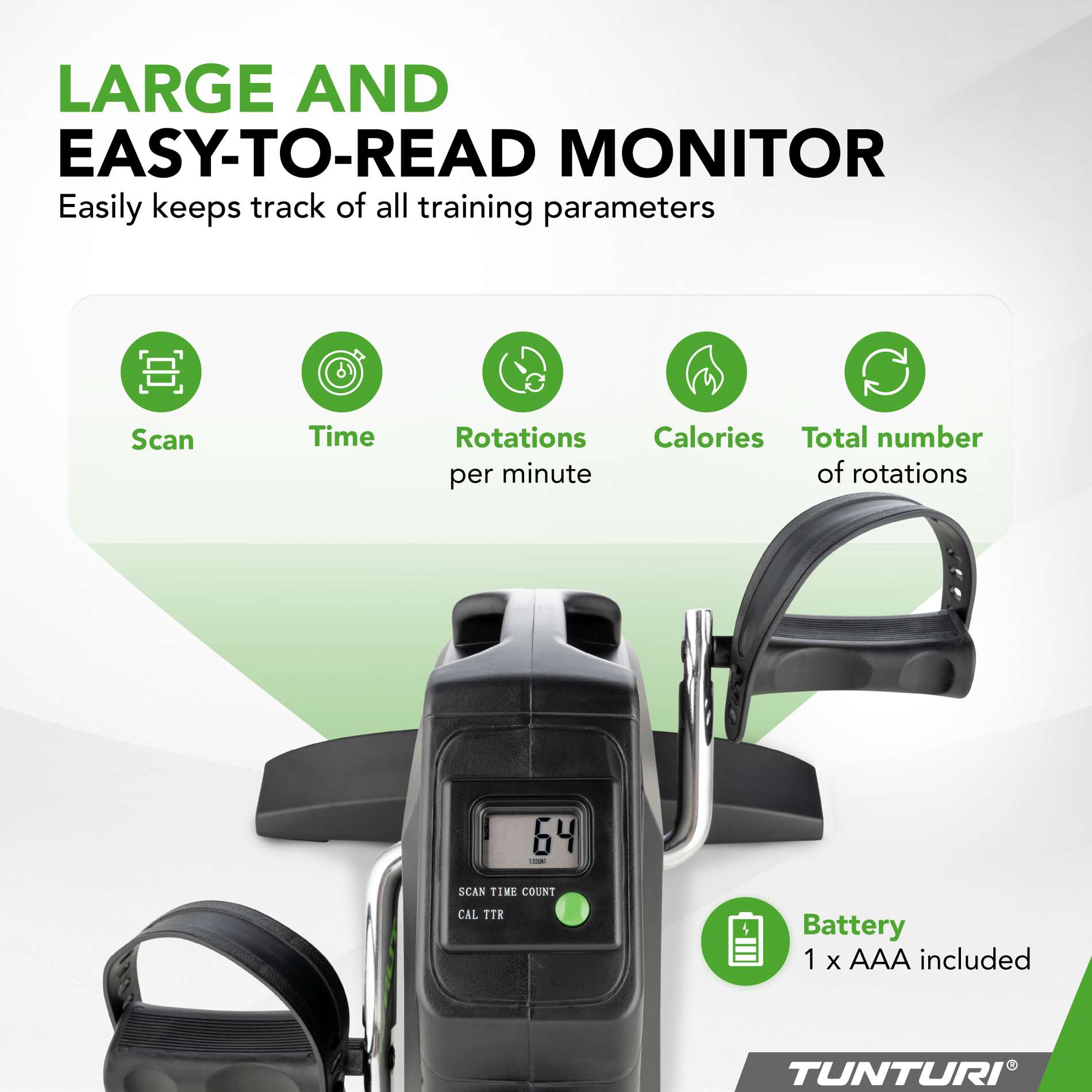 Мини-велотренажер Tunturi Cardio Fit M30 16TCFM3000