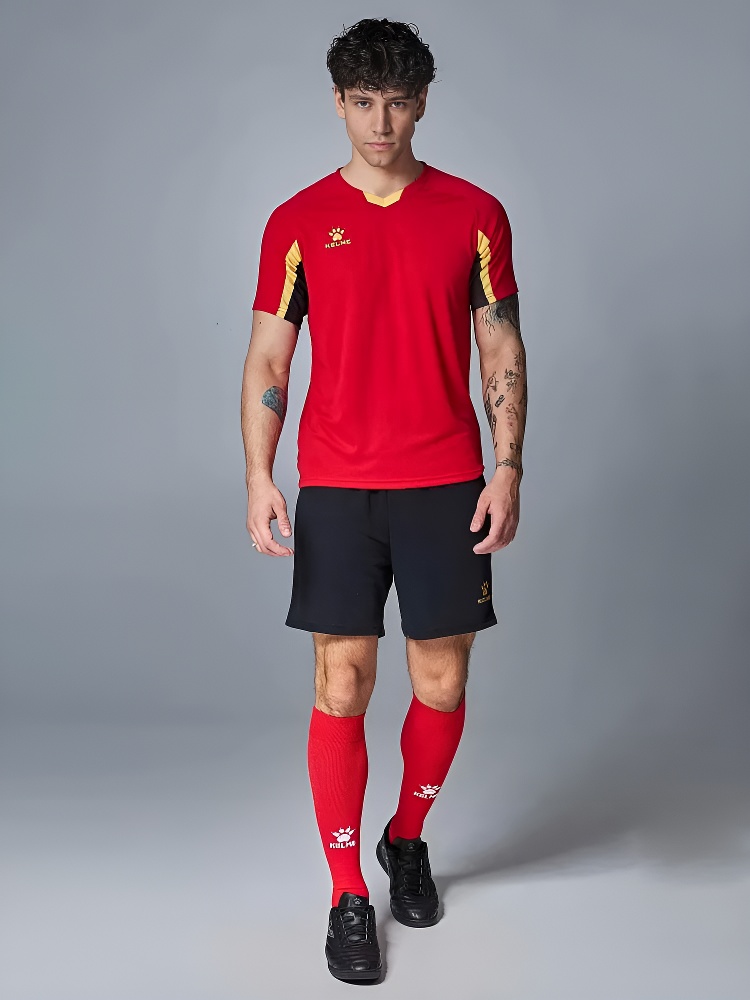 Футбольная форма Kelme Short-Sleeved Football Suit 8251ZB1002-600 Red\Black